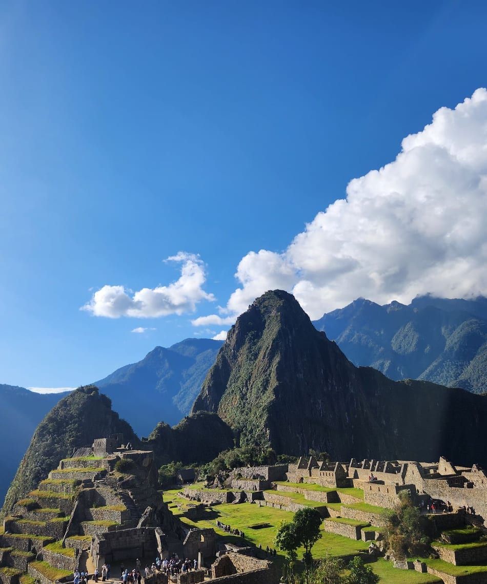 Machu Picchu i eftermiddagsljus