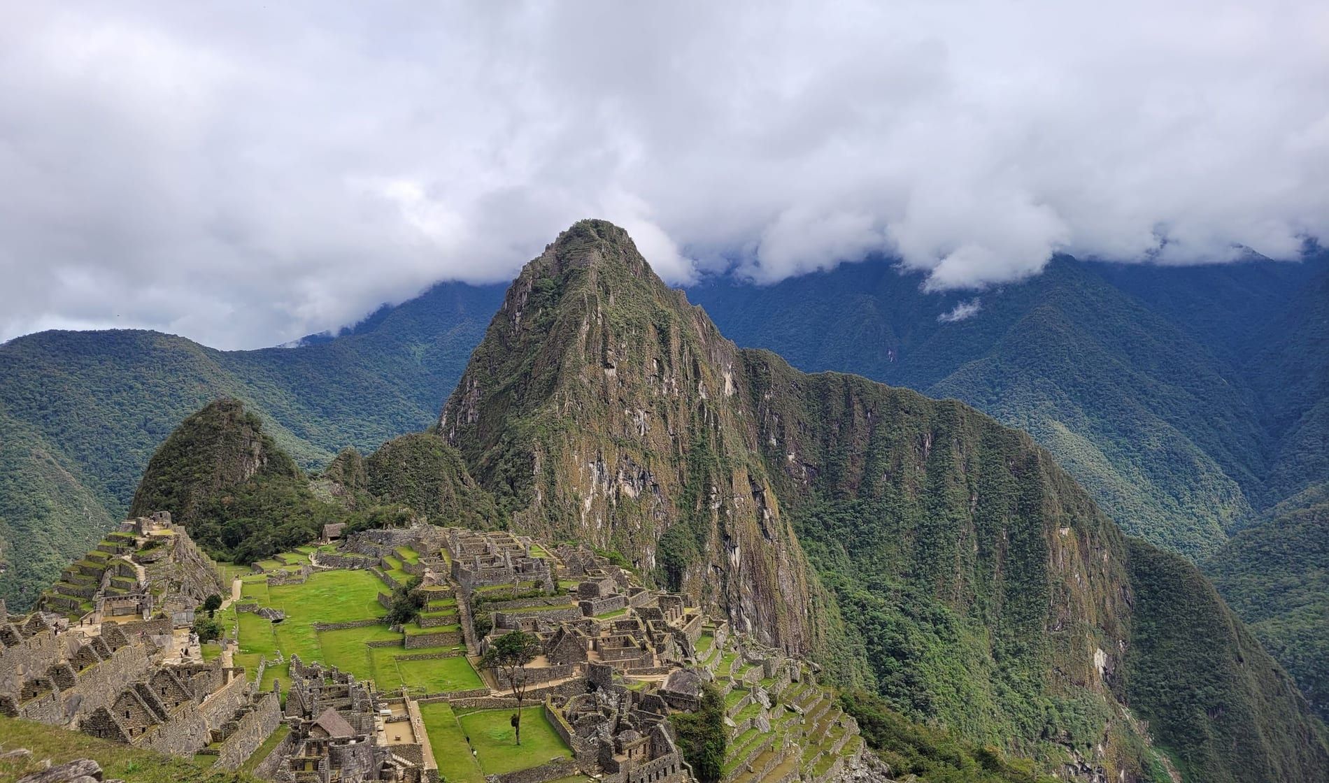 Machu Picchu i eftermiddagsljus